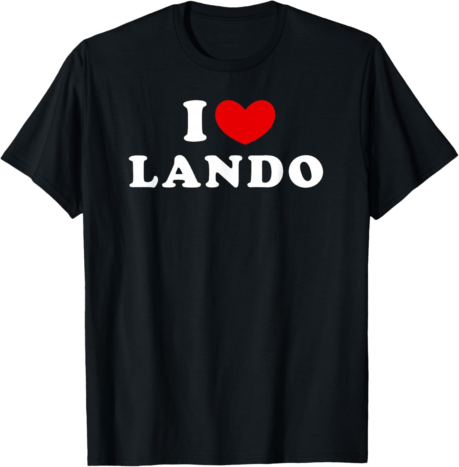 I Love Lando, Ich Liebe Lando T-Shirt - T-Shirt | Black