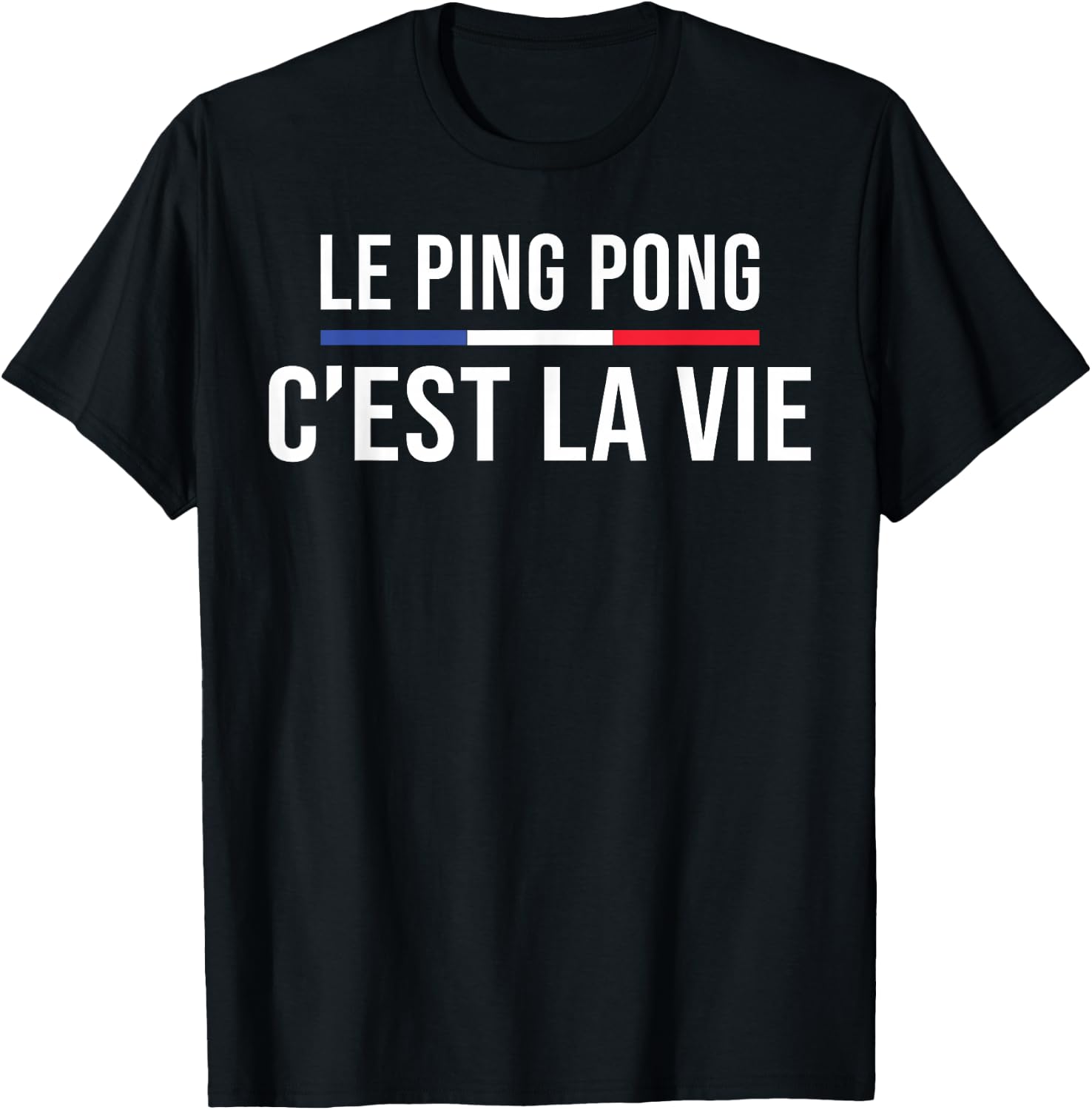 Ping Pong is Life Table Tennis Player Pongiste T-Shirt - T-Shirt | Black