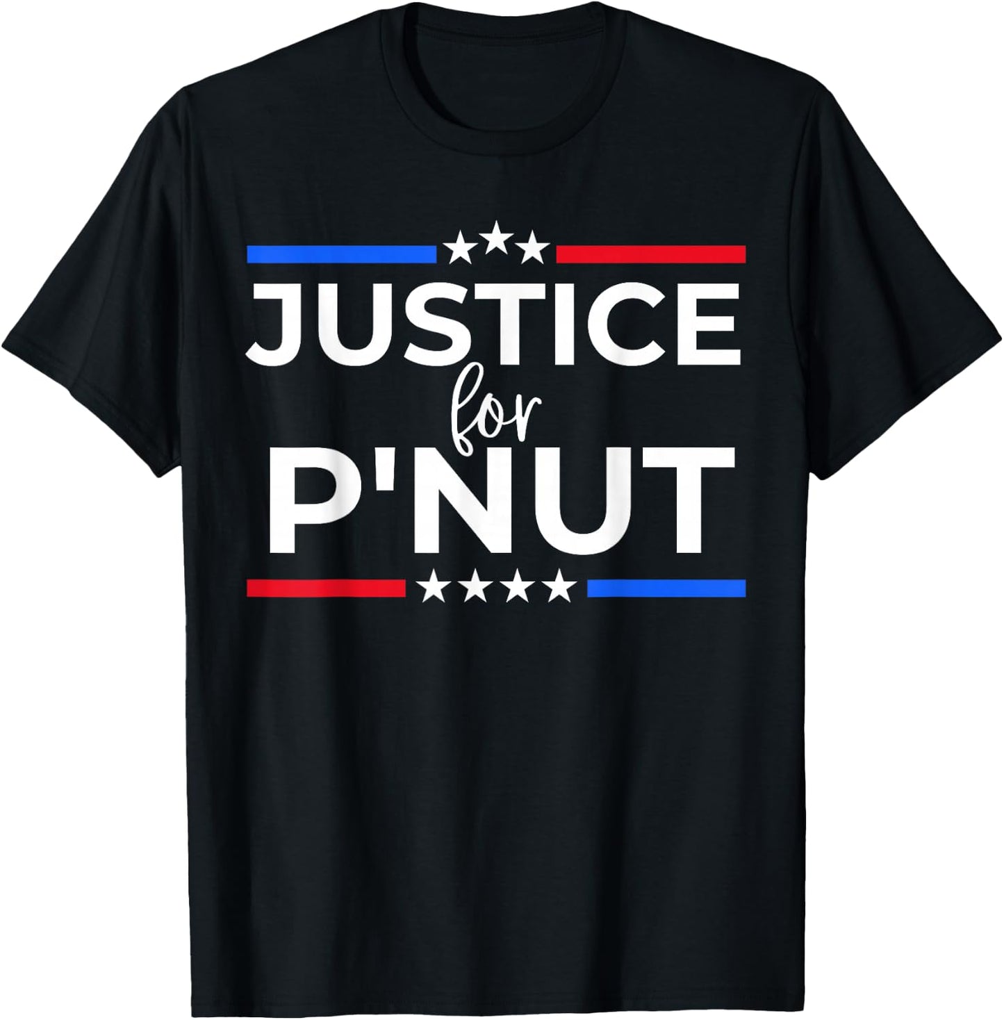 Justice For P'nut Peanut Squirrel Lovers Women and Men T-Shirt - T-Shirt | Black