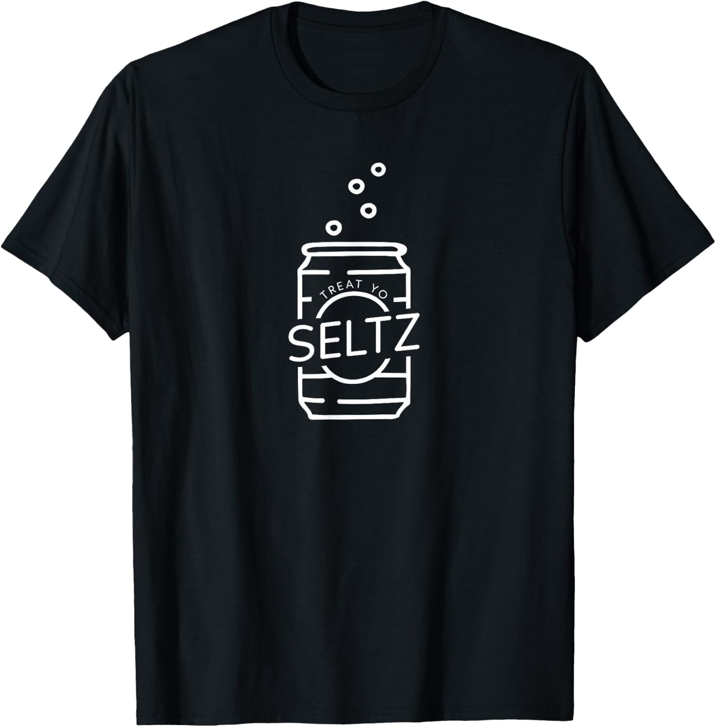 Treat Yo Seltz Sparkling Water Seltzer Novelty T-Shirt - T-Shirt | Black
