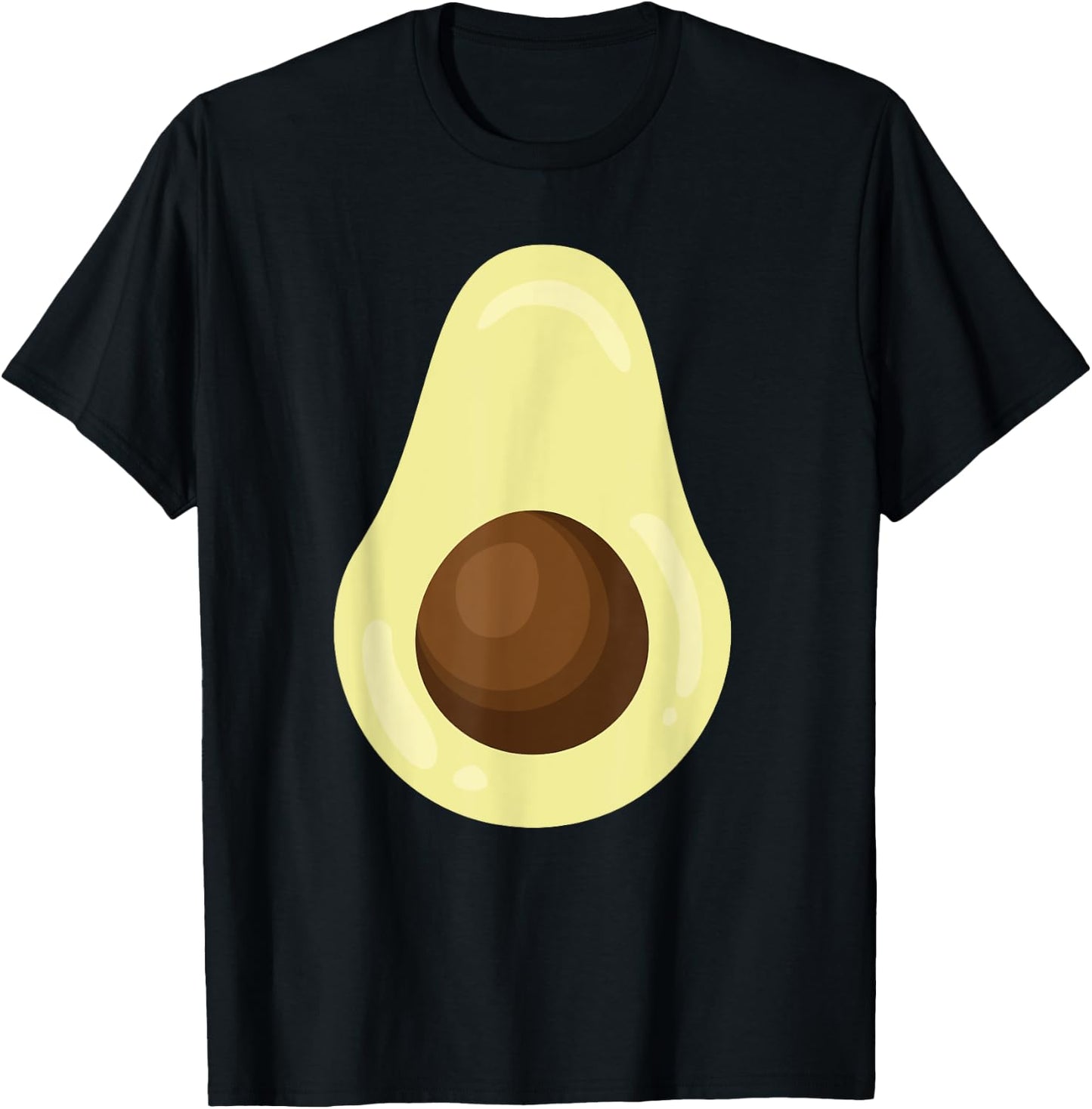 Avocado Lazy Halloween Easy Costume Funny Halloween Party T-Shirt - T-Shirt | Black