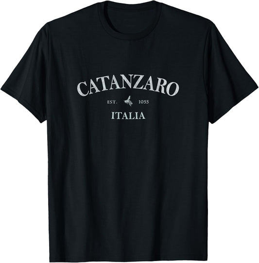 Catanzaro Italy | Catanzaro Calabria Italia Graphic Print T-Shirt - T-Shirt | Black