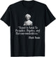 Mark Twain Shirt Travel Is Fatal To Prejudice Quote T-Shirt - T-Shirt | Black