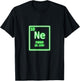 Neon Element Green Periodic Table Chemistry Nerd Costume T-Shirt - T-Shirt | Black