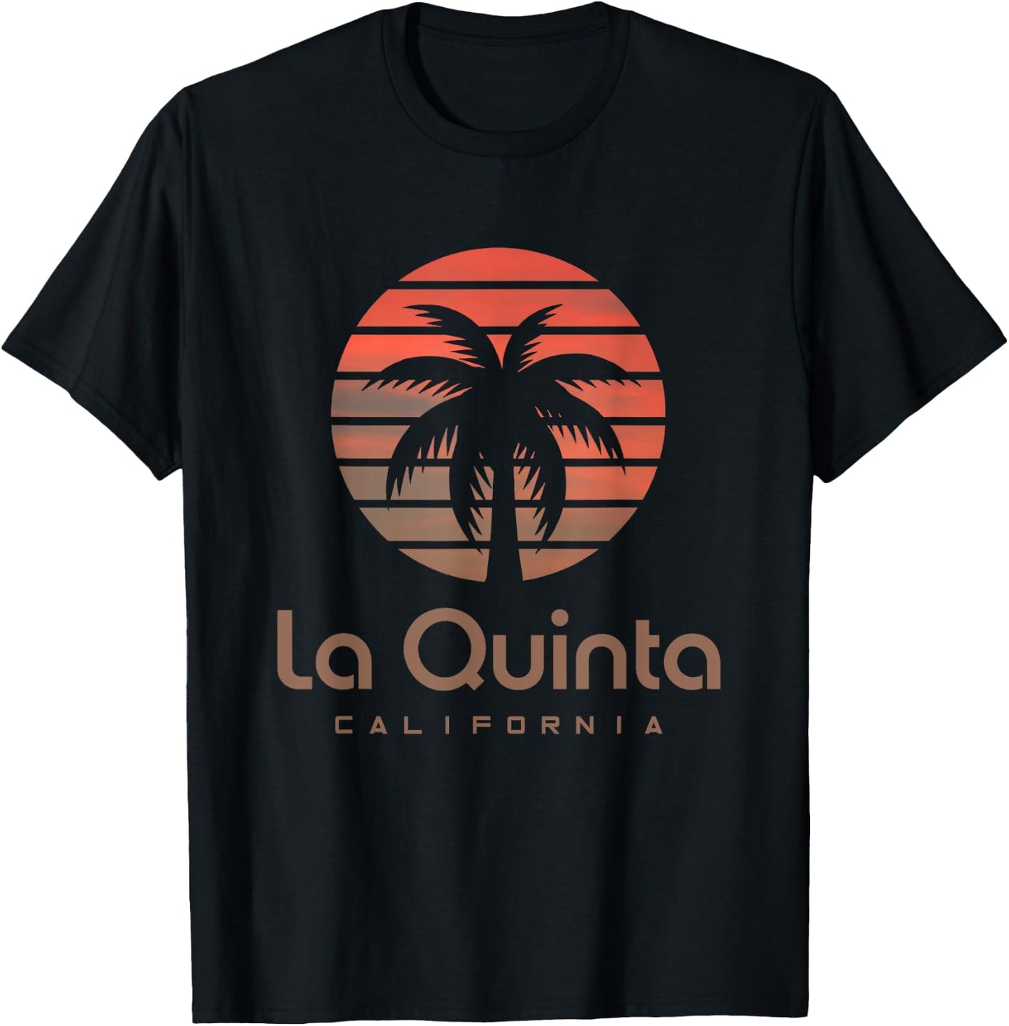 La Quinta US American Design Men's -Adults, -Kids Black Cotton, Polyester Blend Short Sleeve T-Shirt - T-Shirt | Black