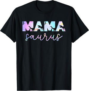 Mamasaurus T Rex Dinosaur Mama Saurus Family Matching Funny T-Shirt - T-Shirt | Black