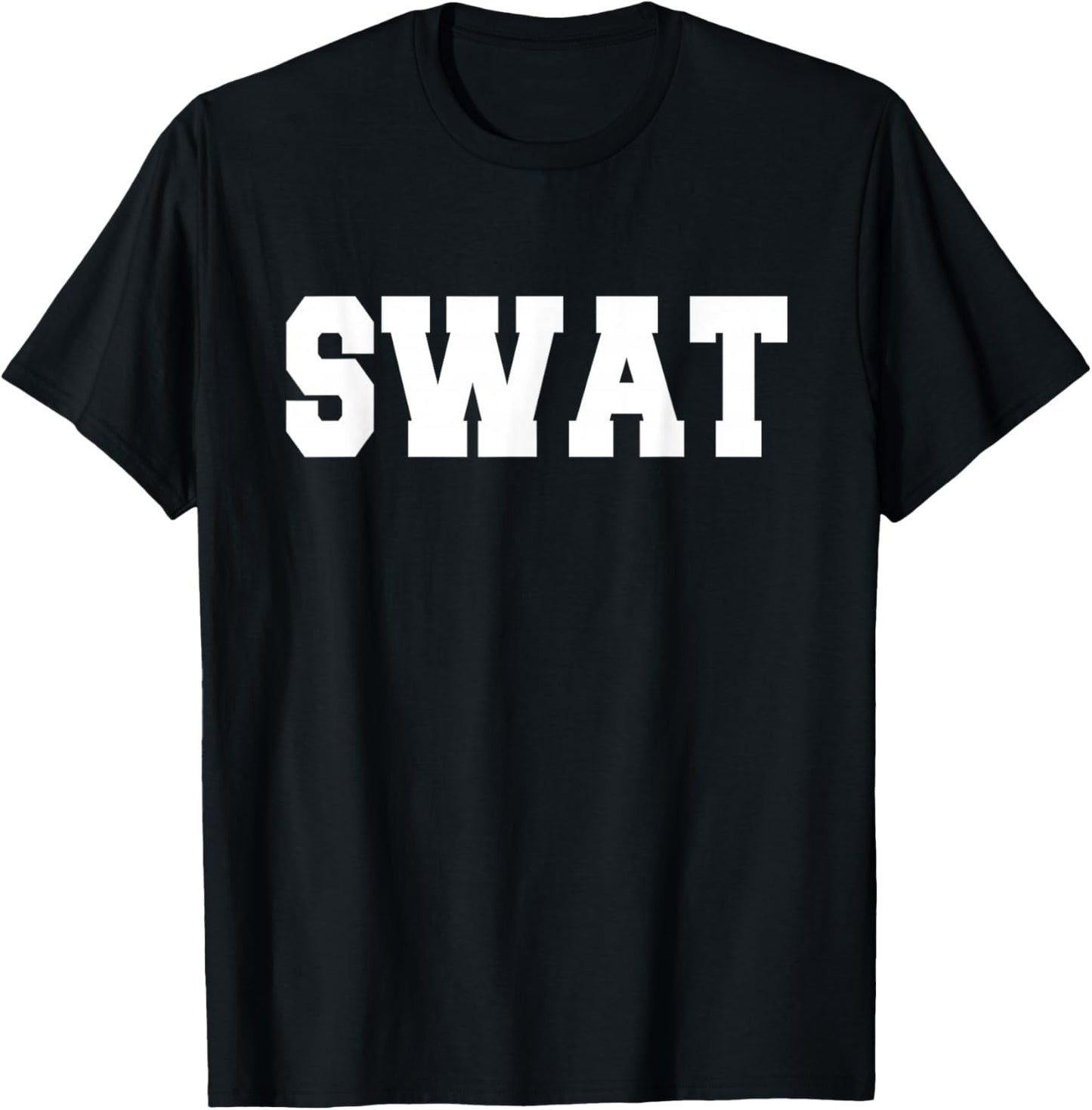 SWAT Halloween Adult & Kids Police Costume T-Shirt - T-Shirt | Black