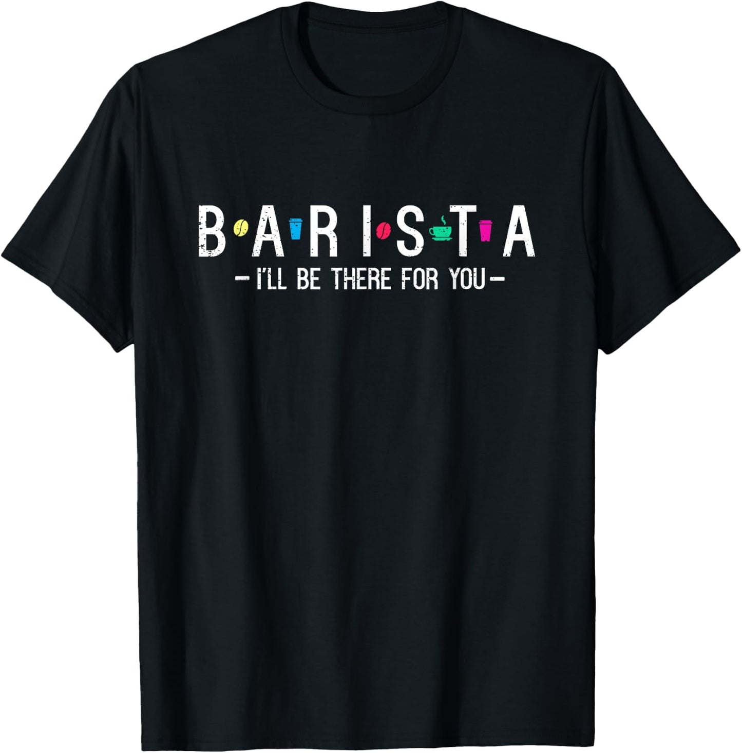BARISTA, Coffee maker Clothing design Love T-Shirt - T-Shirt | Black