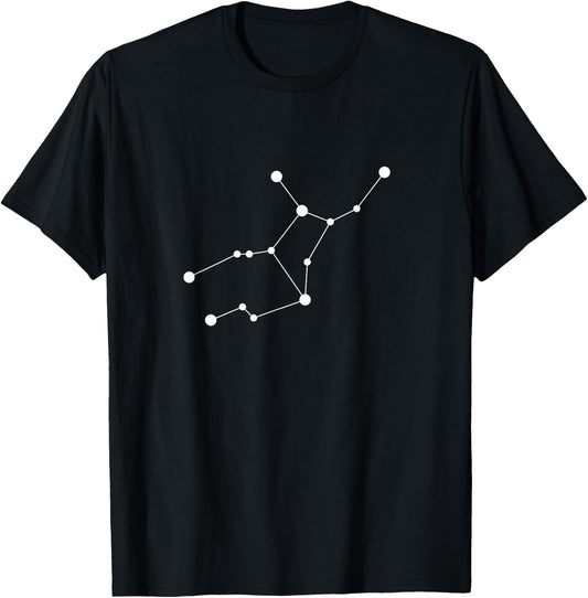 Virgo Astrology Zodiac Star Sign Constellation T-Shirt - T-Shirt | Black