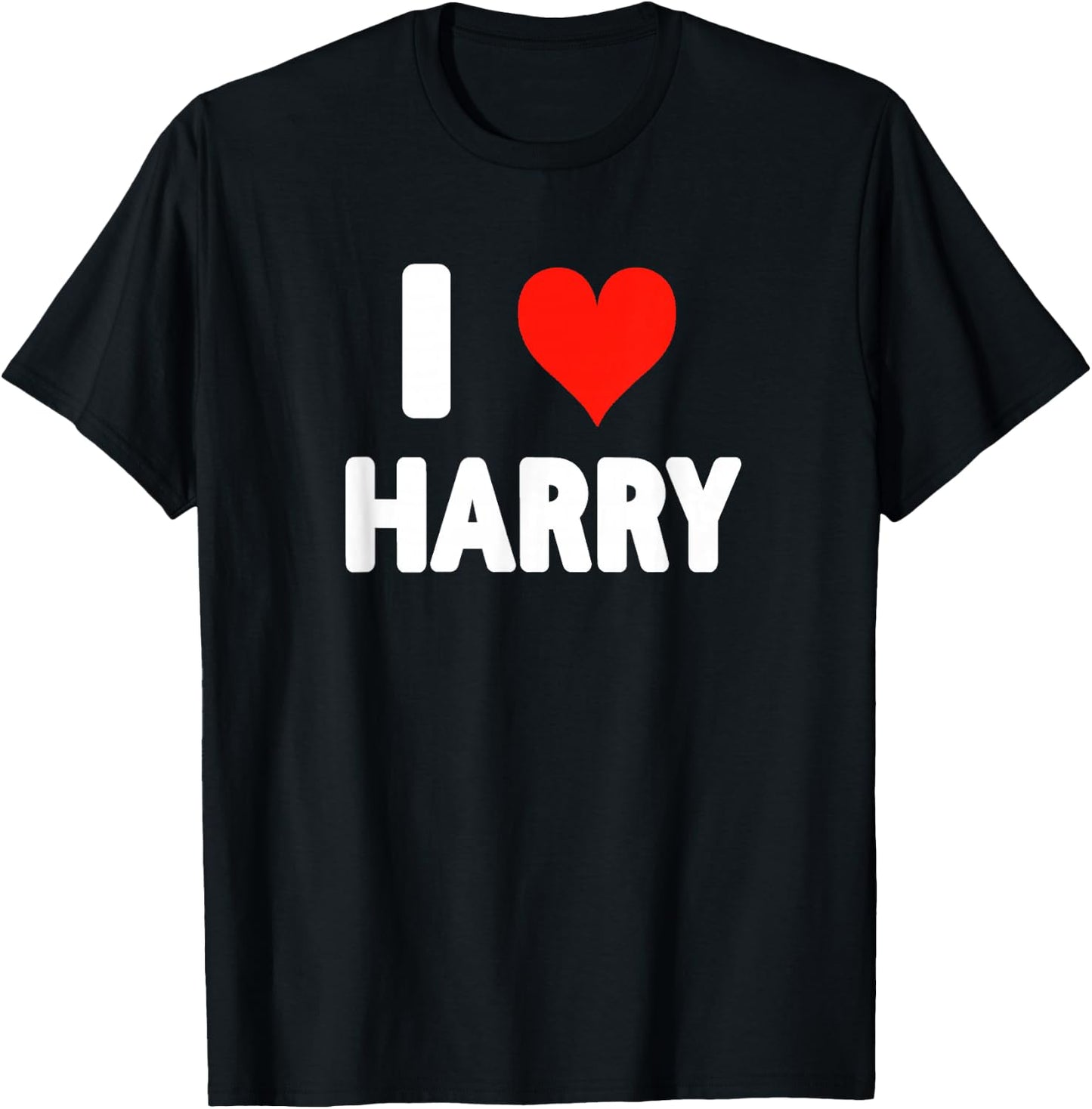 I Love Harry - Herz T-Shirt - T-Shirt | Black