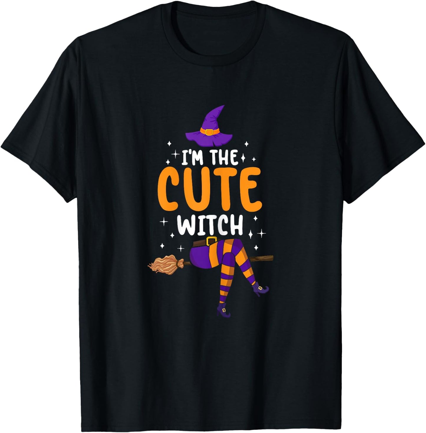 I'm the Cute Witch Halloween Matching Group Costume T-Shirt - T-Shirt | Black