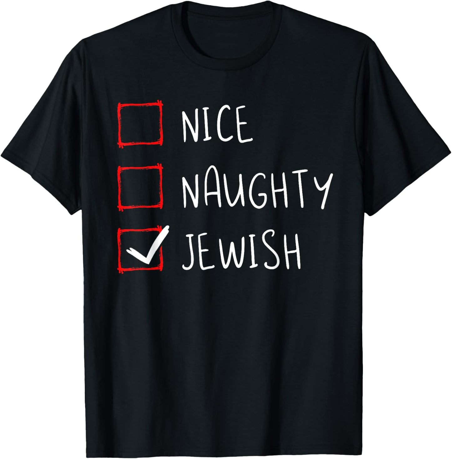 Hanukkah Jewish Festival Jew Menorah Hebrew Naughty Gift T-Shirt - T-Shirt | Black