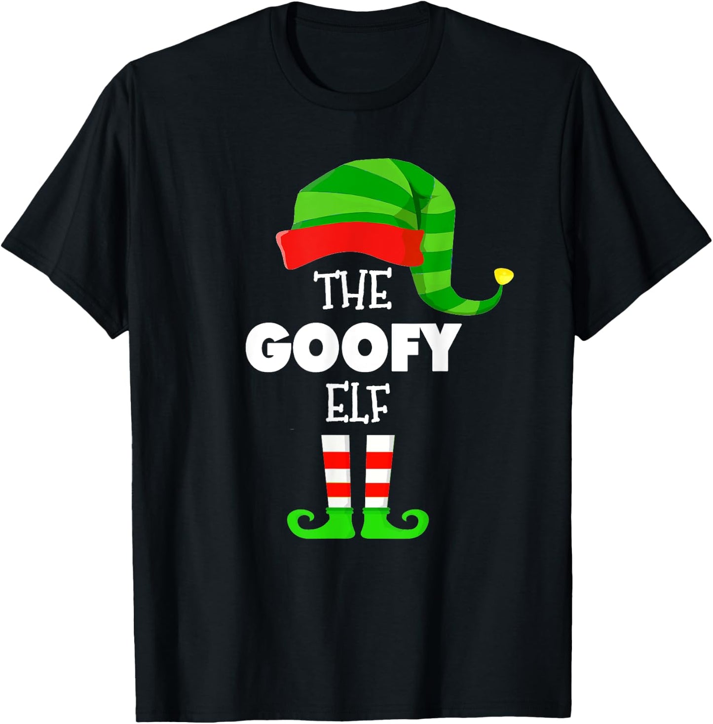 The GOOFY ELF Group Matching Family Christmas PJS T-Shirt - T-Shirt | Black