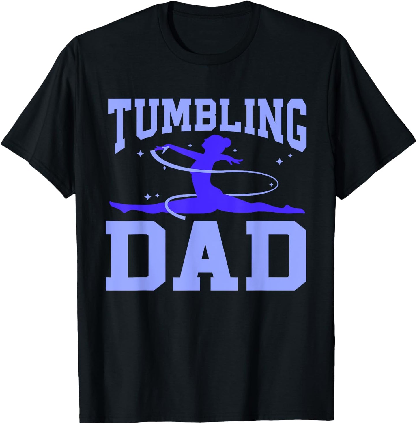Gym Gymnastics Cartwheel Gymnast Dad Tumbling Dad T-Shirt - T-Shirt | Black