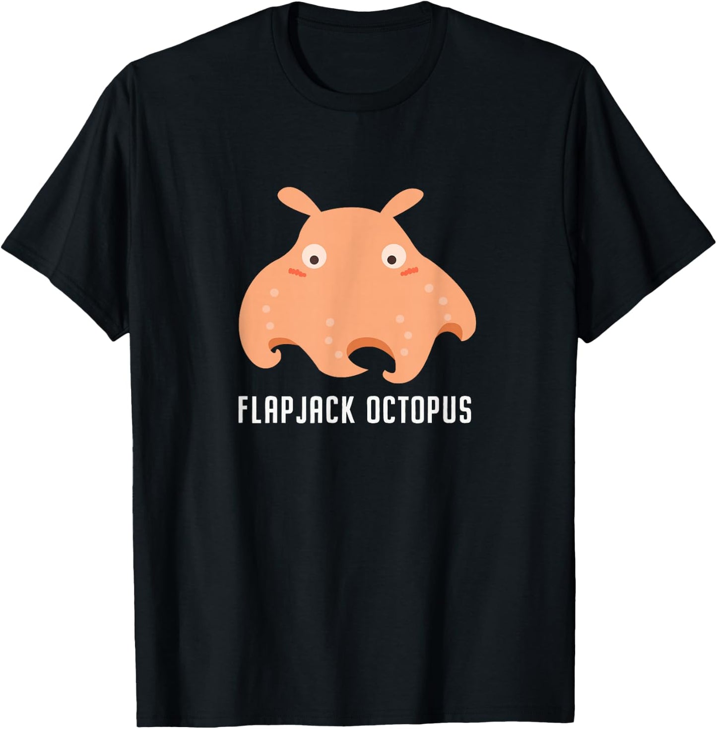 Flapjack Octopus flapjack devilfish sea animal cute funny T-Shirt - T-Shirt | Black