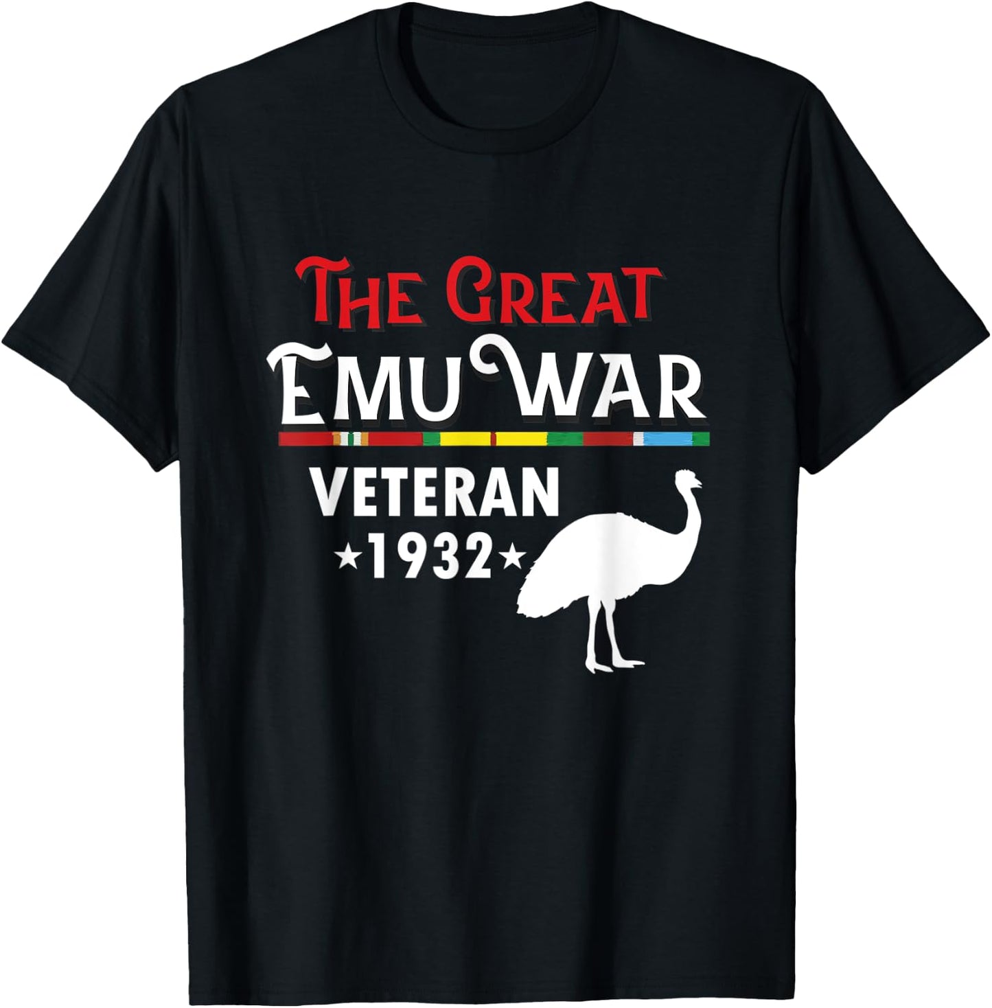 The Great Emu War Veteran T-Shirt - T-Shirt | Black