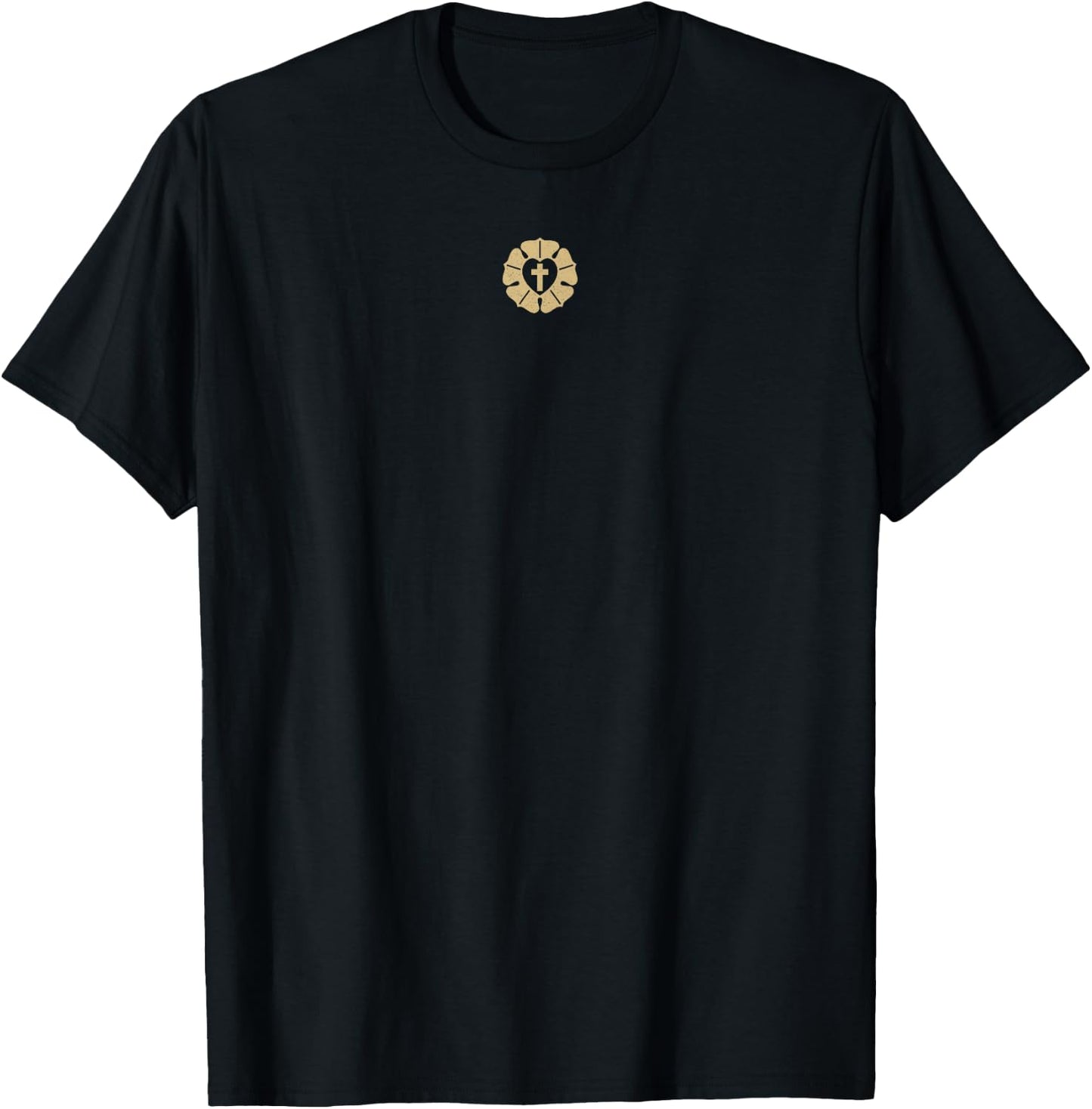 Luther Rose Seal Lutheran Symbol T-Shirt - T-Shirt | Black