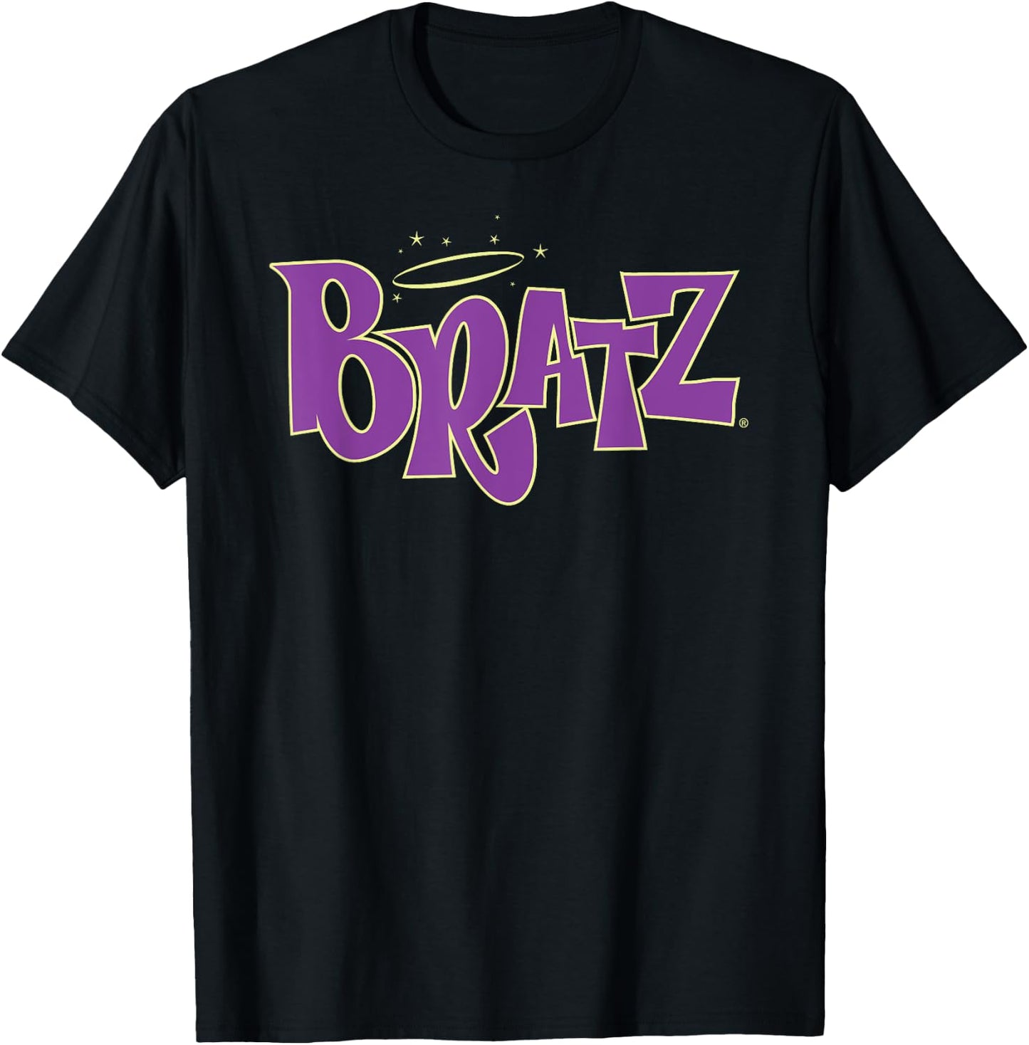 Bratz Logo Flat Purple , Black, S T-Shirt - T-Shirt | Black