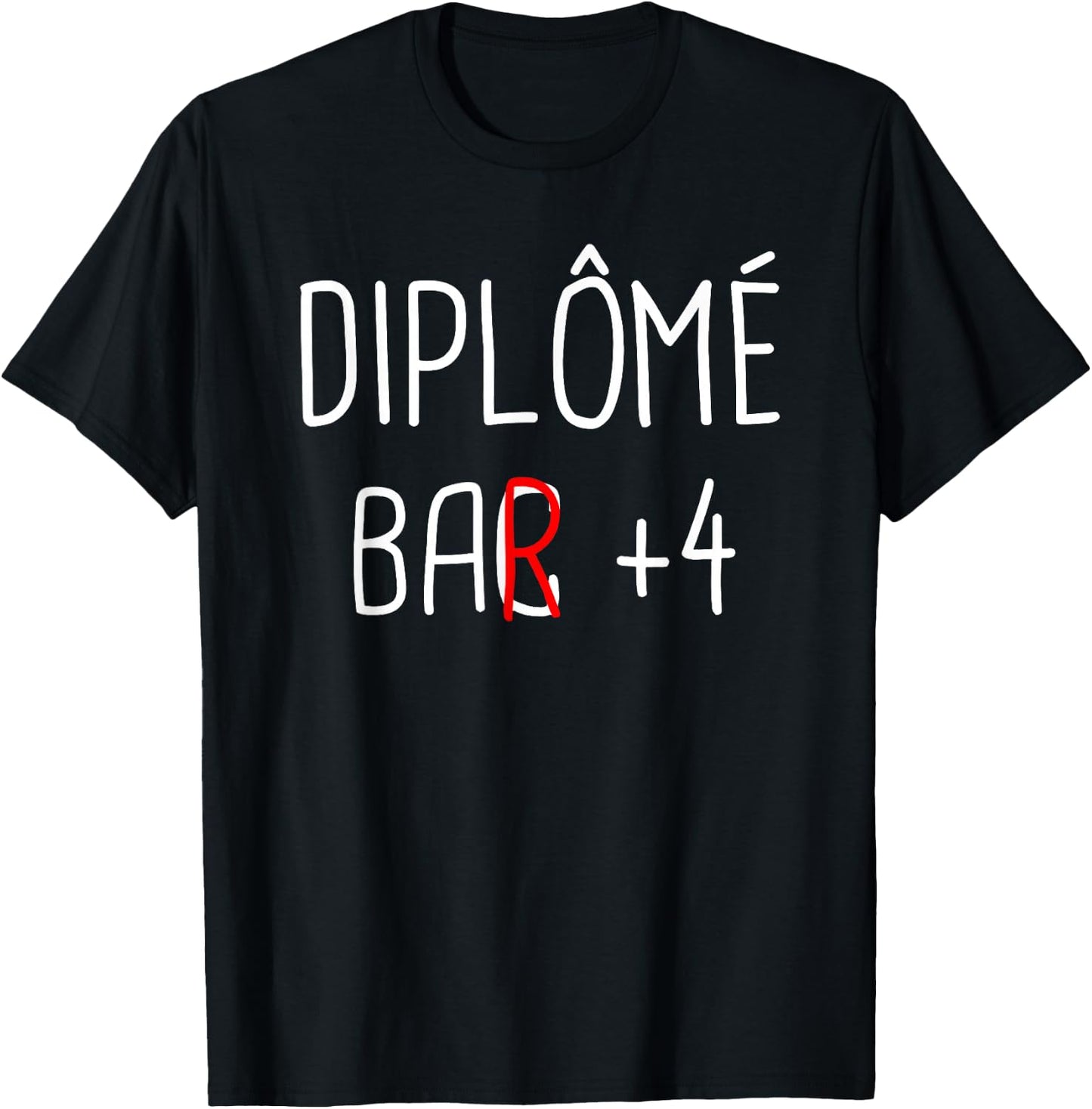 Graduate Bar + 4 T-Shirt - T-Shirt | Black
