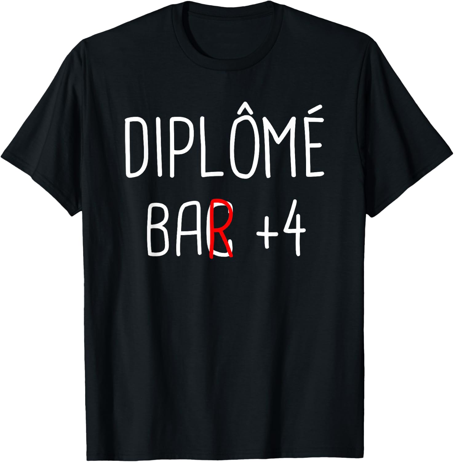 Graduate Bar + 4 T-Shirt - T-Shirt | Black
