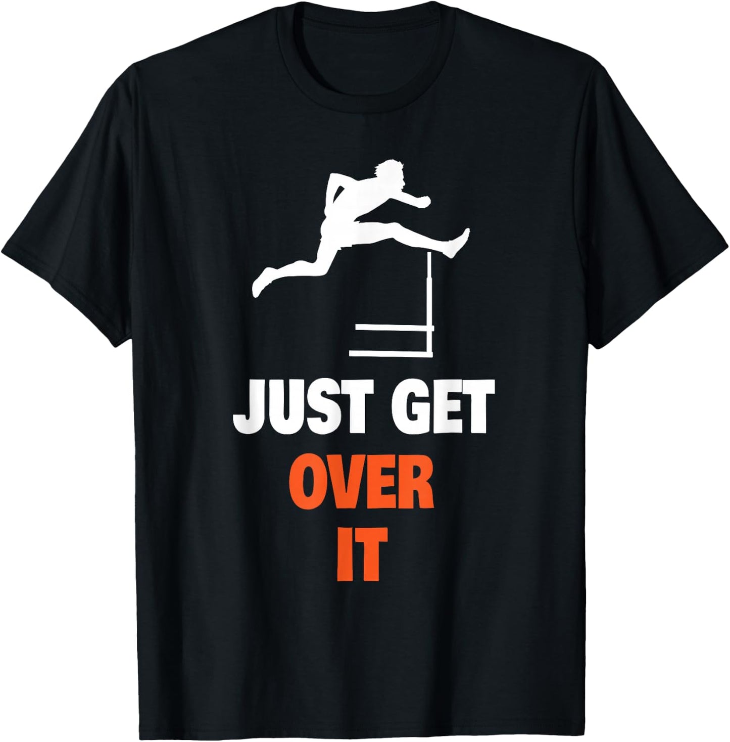 Track And Field Shirt - Funny Jumping Hurdles - -Adults and Kids - Black - Small - Short Sleeve T-Shirt - T-Shirt | Black