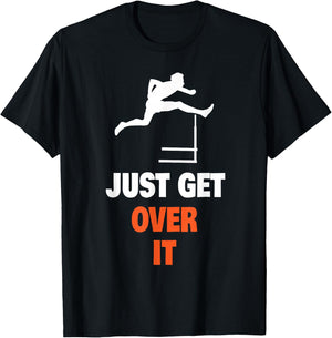 Track And Field Shirt - Funny Jumping Hurdles - -Adults and Kids - Black - Small - Short Sleeve T-Shirt - T-Shirt | Black