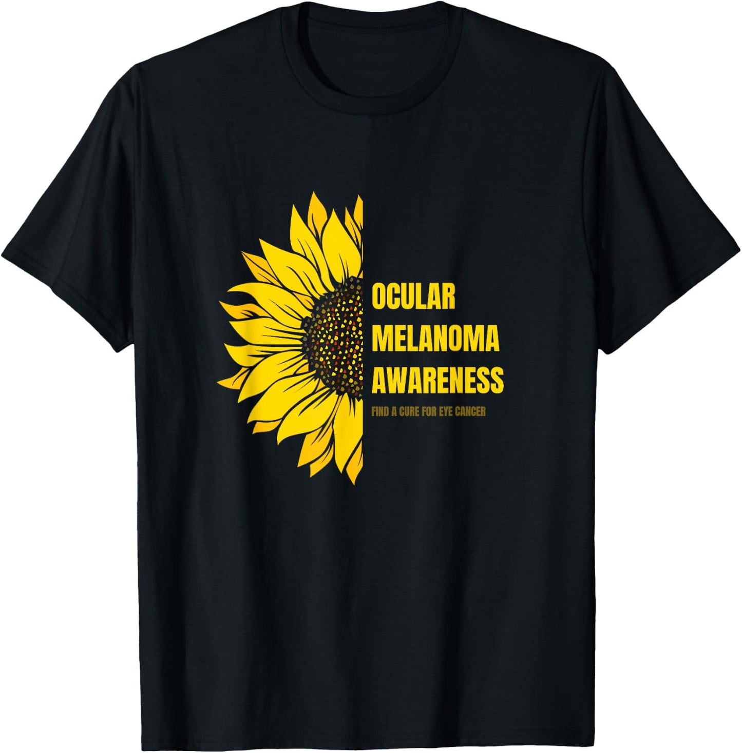 Ocular Melanoma Cancer Awareness T-Shirt - T-Shirt | Black