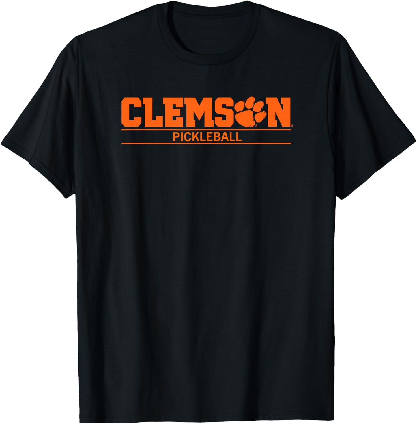 Clemson University Tigers Pickleball Paw T-Shirt - T-Shirt | Black
