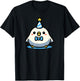 Kawaii Party Budgie Art Cute Parakeet Doodle T-Shirt - T-Shirt | Black