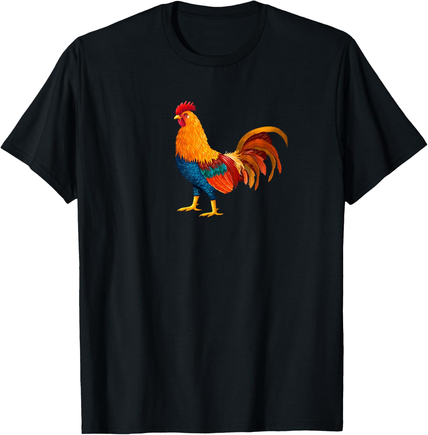 Beautiful Rooster T-Shirt - T-Shirt | Black