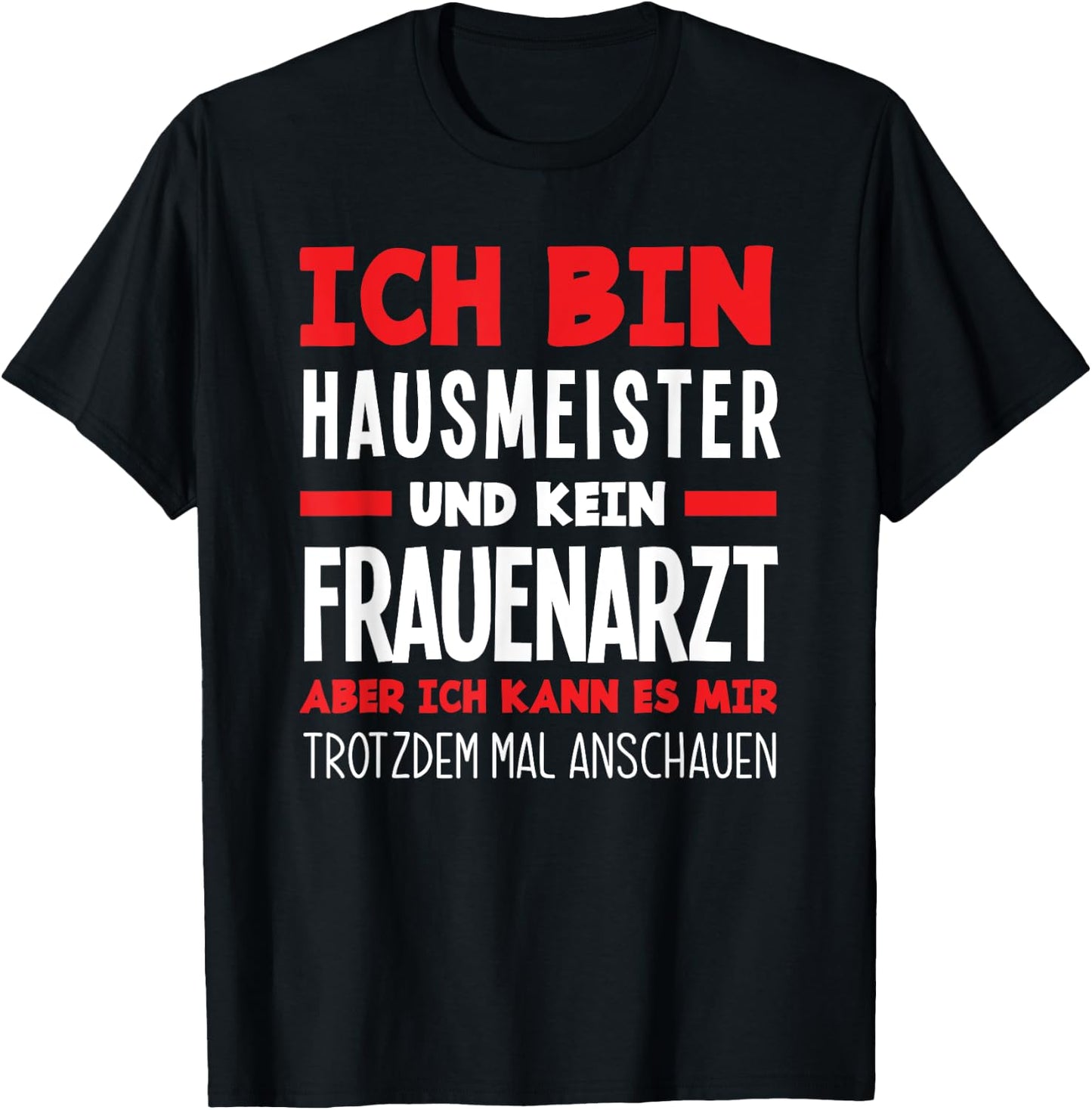 Men's Funny Caretaker Slogan , black T-Shirt - T-Shirt | Black