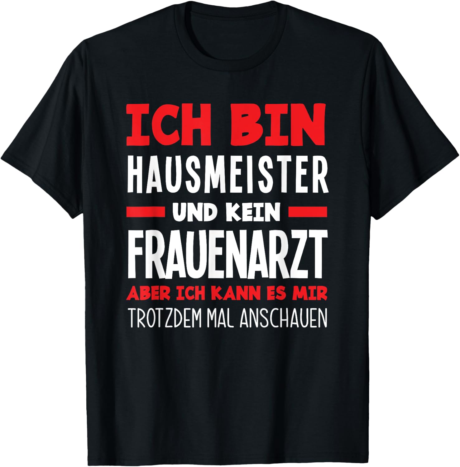 Men's Funny Caretaker Slogan , black T-Shirt - T-Shirt | Black