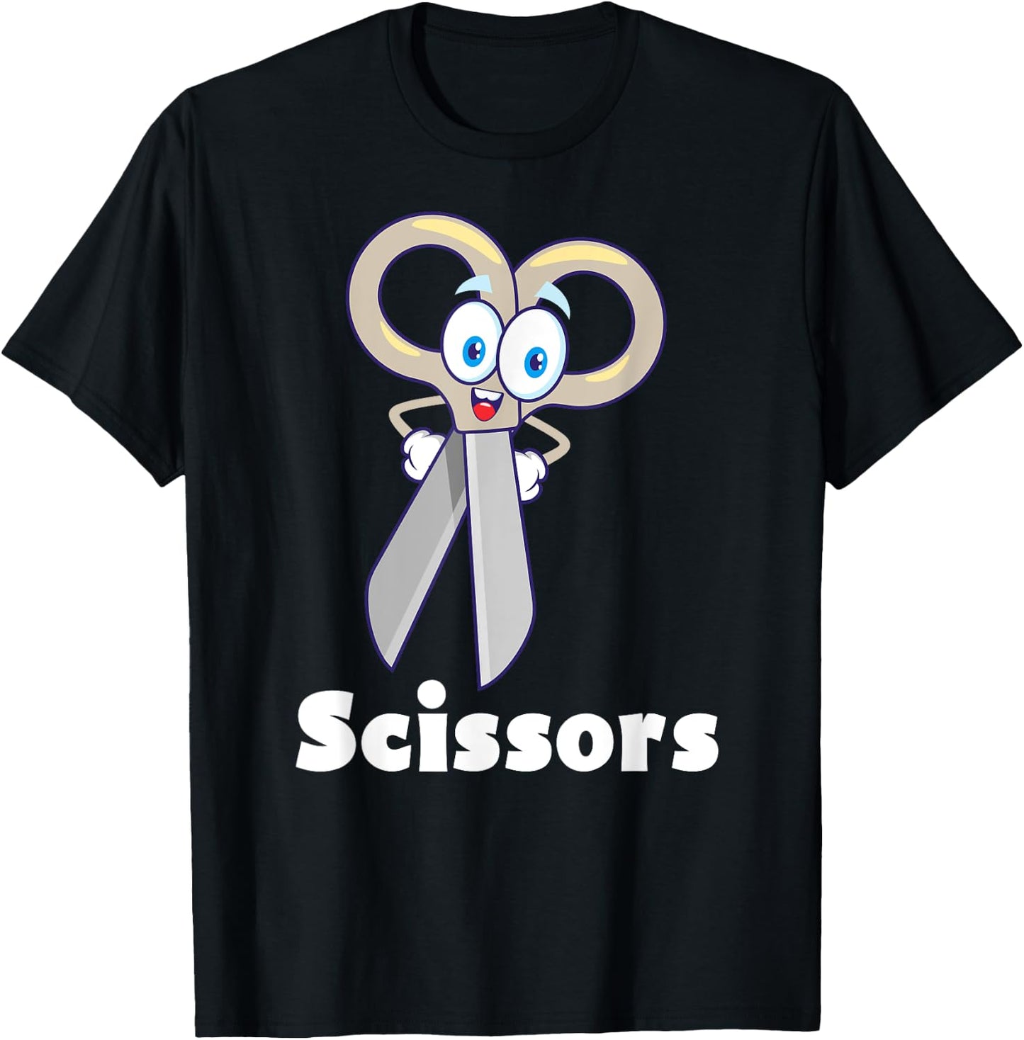 Funny Scissors Paper Rock Halloween Costumes Group Family T-Shirt - T-Shirt | Black