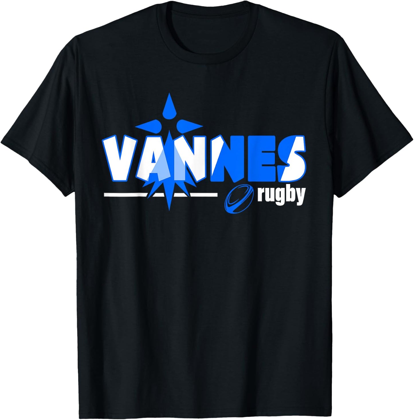 Rugby Valves Heritage Breton Supporter Man Woman Child , Black, S T-Shirt - T-Shirt | Black