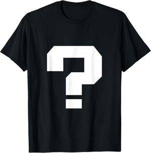 Question Mark Square Font Punctuation Character 80s T-Shirt - T-Shirt | Black