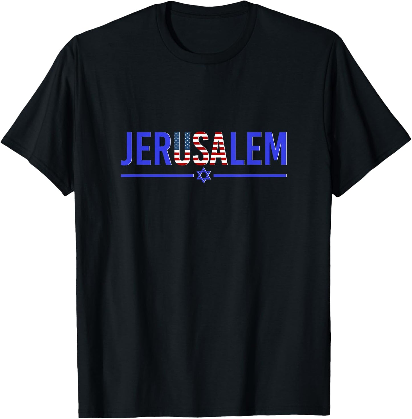 JerUSAlem Israel T-Shirt - T-Shirt | Black