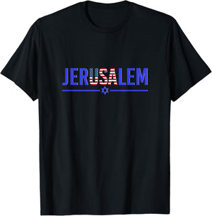 JerUSAlem Israel T-Shirt - T-Shirt | Black