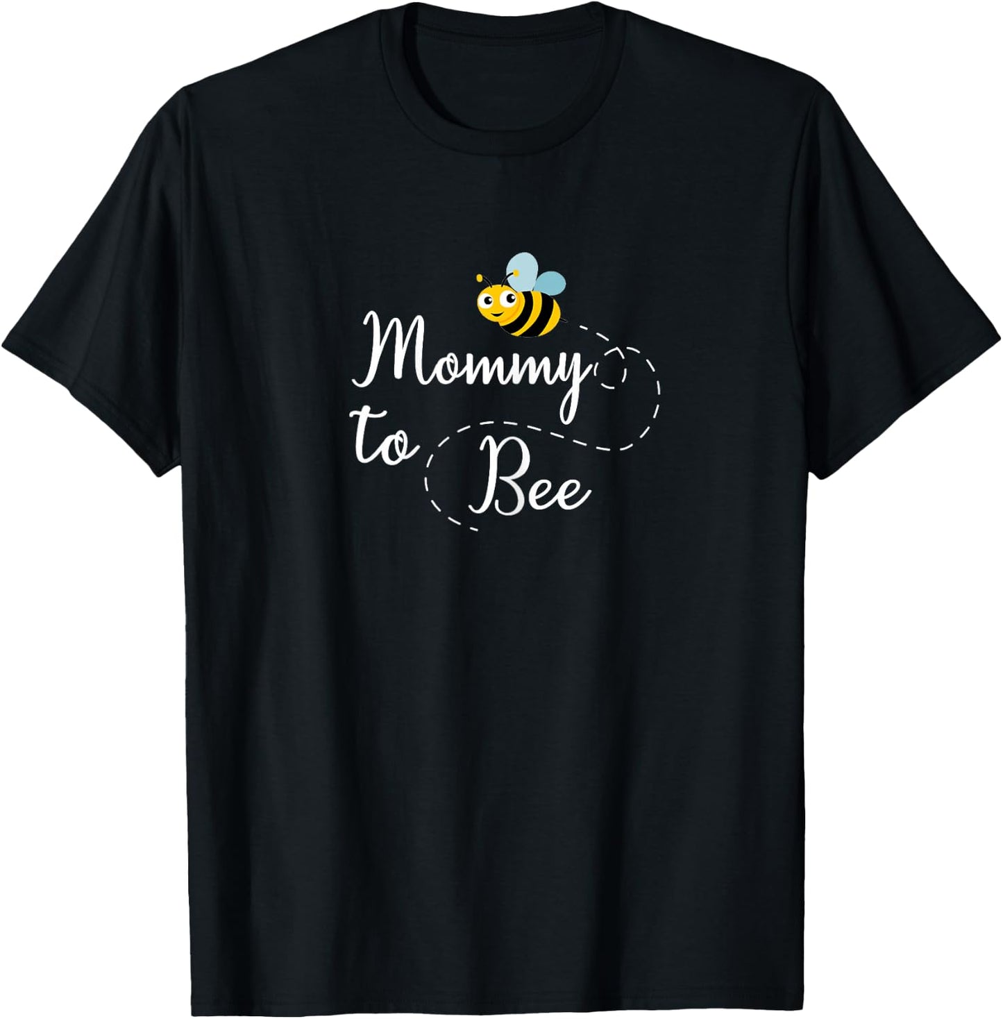 Ladies Mommy to Bee Cute Pregnancy Announcement , black T-Shirt - T-Shirt | Black