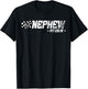 Nephew Pit Crew Race Car Birthday Family Racing T-Shirt - T-Shirt | Black