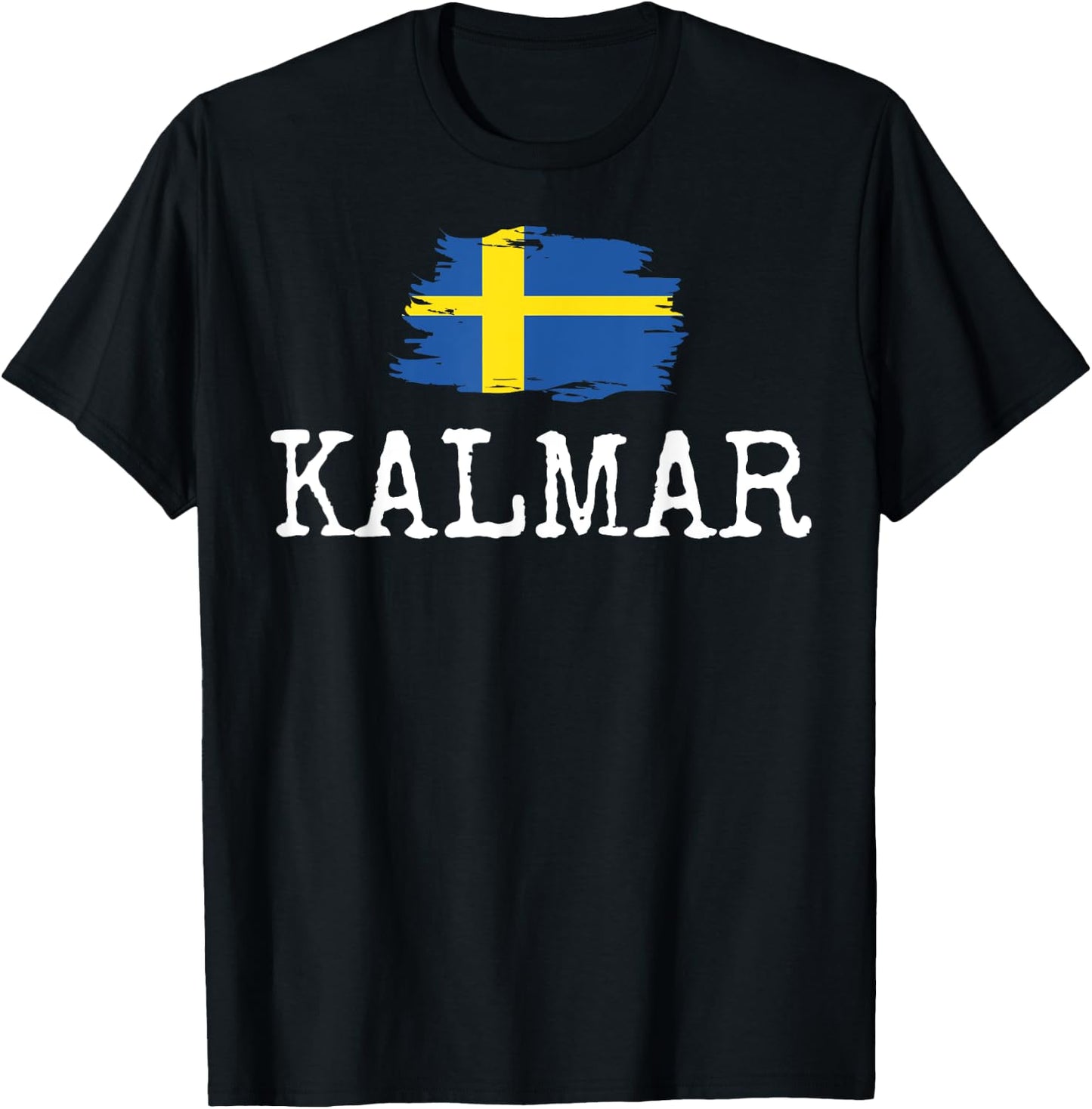 Kalmar City Sweden Vacations Town Swedish Women Men T-Shirt - T-Shirt | Black
