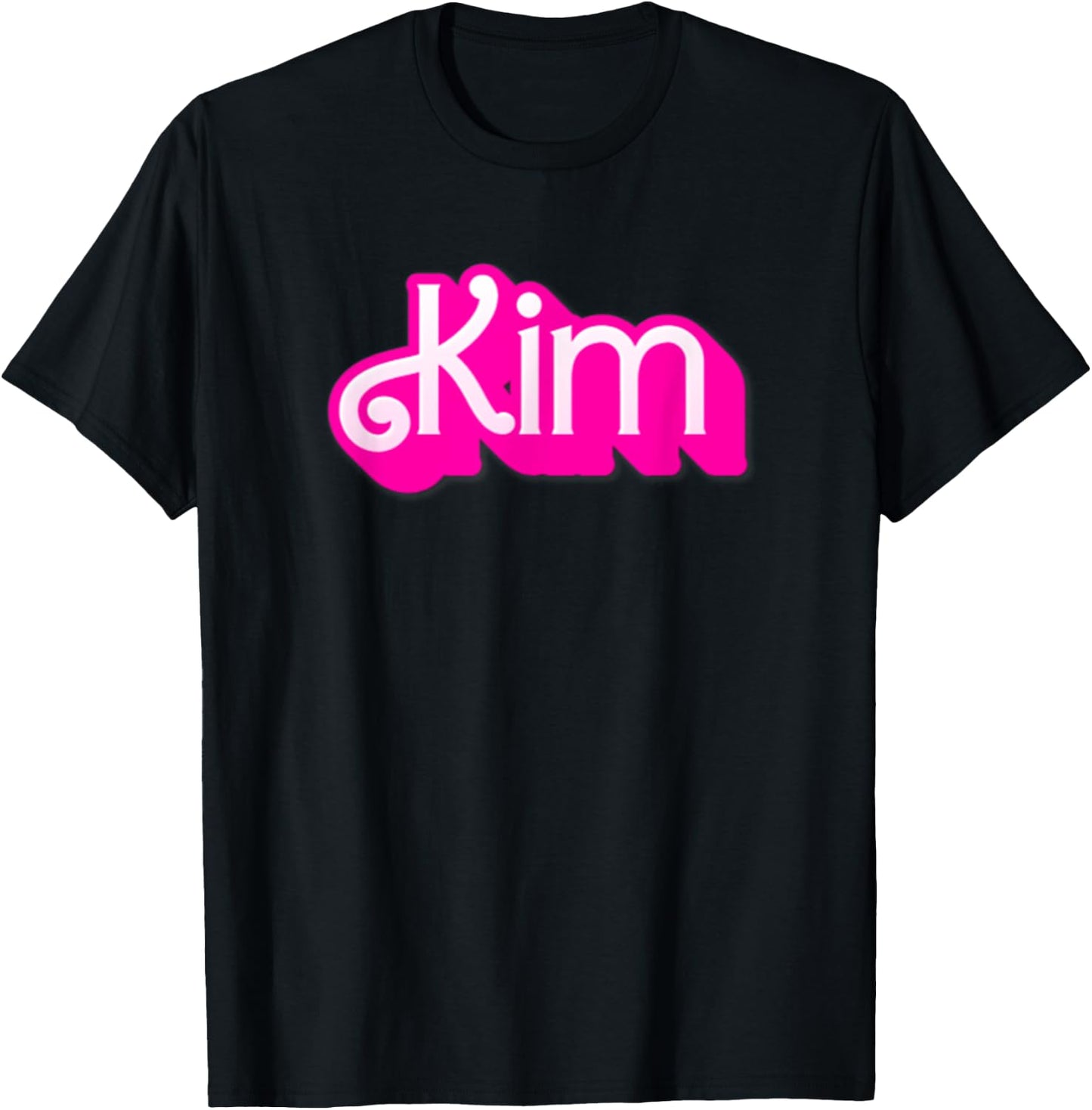 Kim First Last Family Name-d Boy Girl Baby Birth-day T-Shirt - T-Shirt | Black