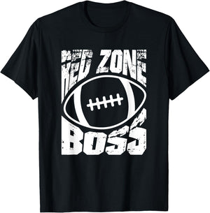 American Football Red Zone Boss Sports T-Shirt - T-Shirt | Black