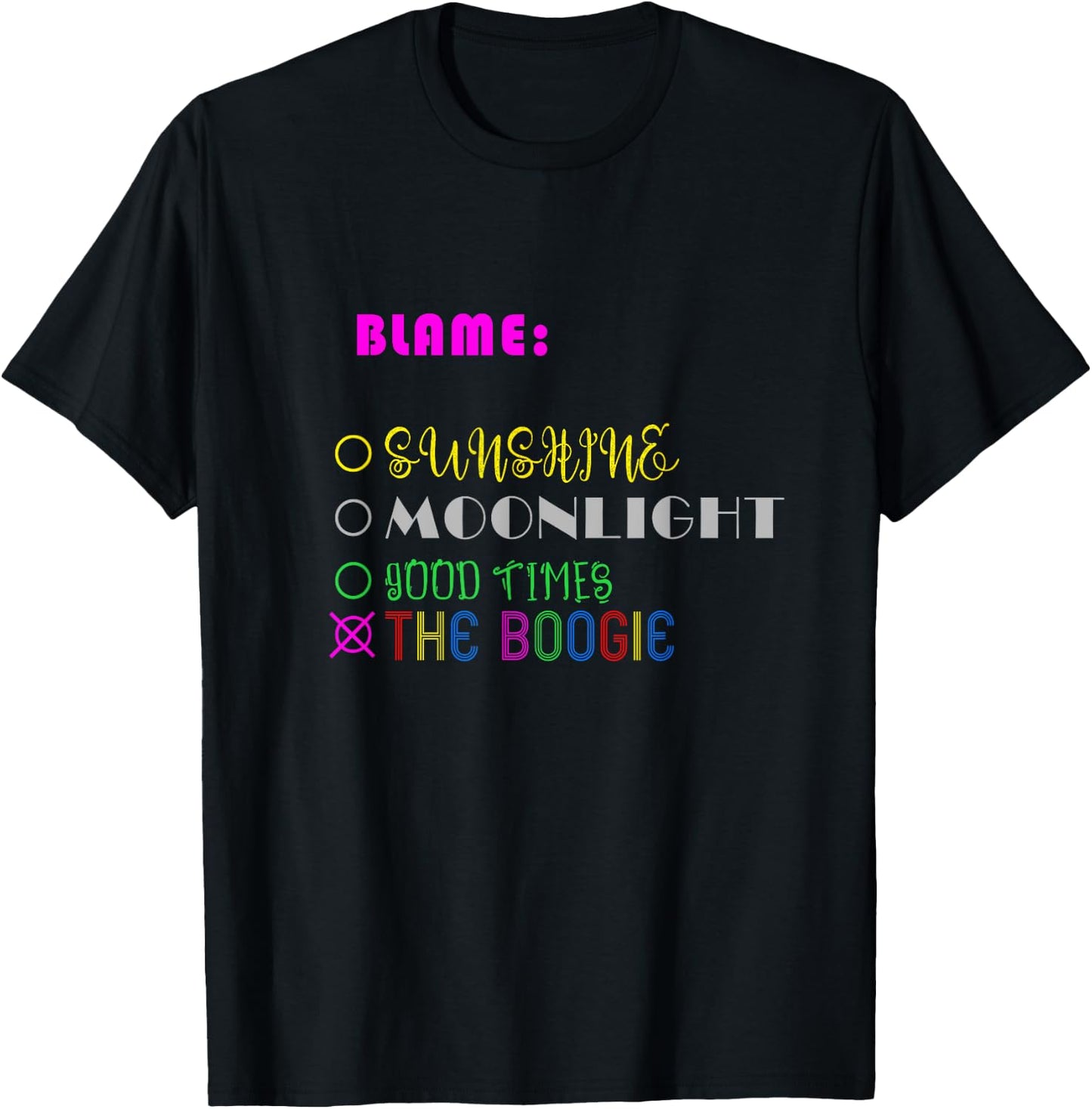 Dont Blame It On The Sunshine Men Women Girls Kids T-Shirt - T-Shirt | Black