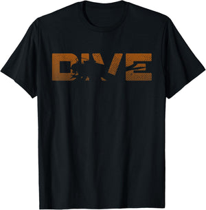 Dive Scuba Diving Shirt - Vintage Scuba Shirt T-Shirt - T-Shirt | Black
