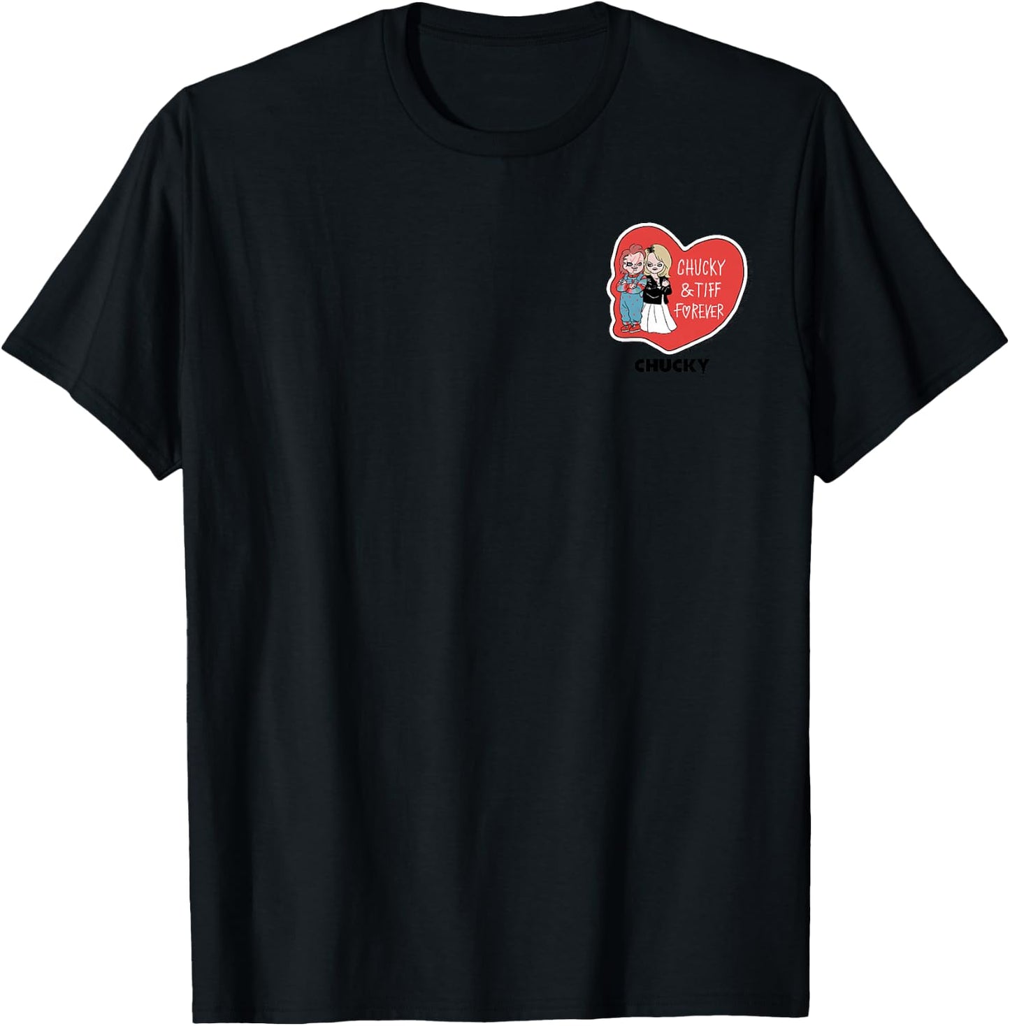Chucky & Tiff Forever Valentine T-Shirt - T-Shirt | Black
