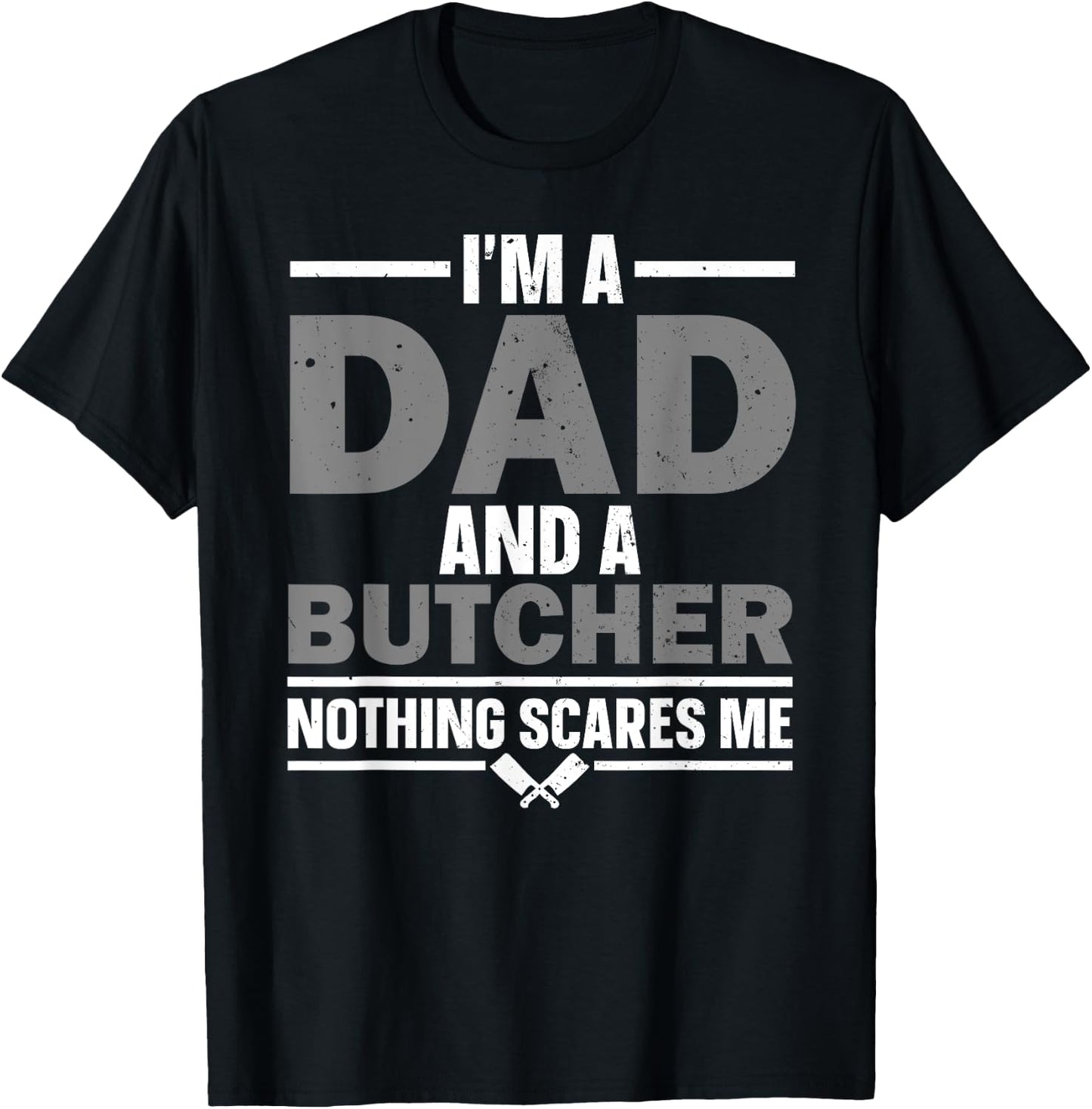 Funny Butcher Art Dad Meat Cutter Butchery Butcher T-Shirt - T-Shirt | Black