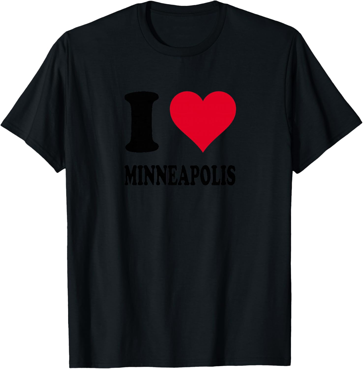 J'aime Minneapolis Haut de Gamme T-Shirt - T-Shirt | Black