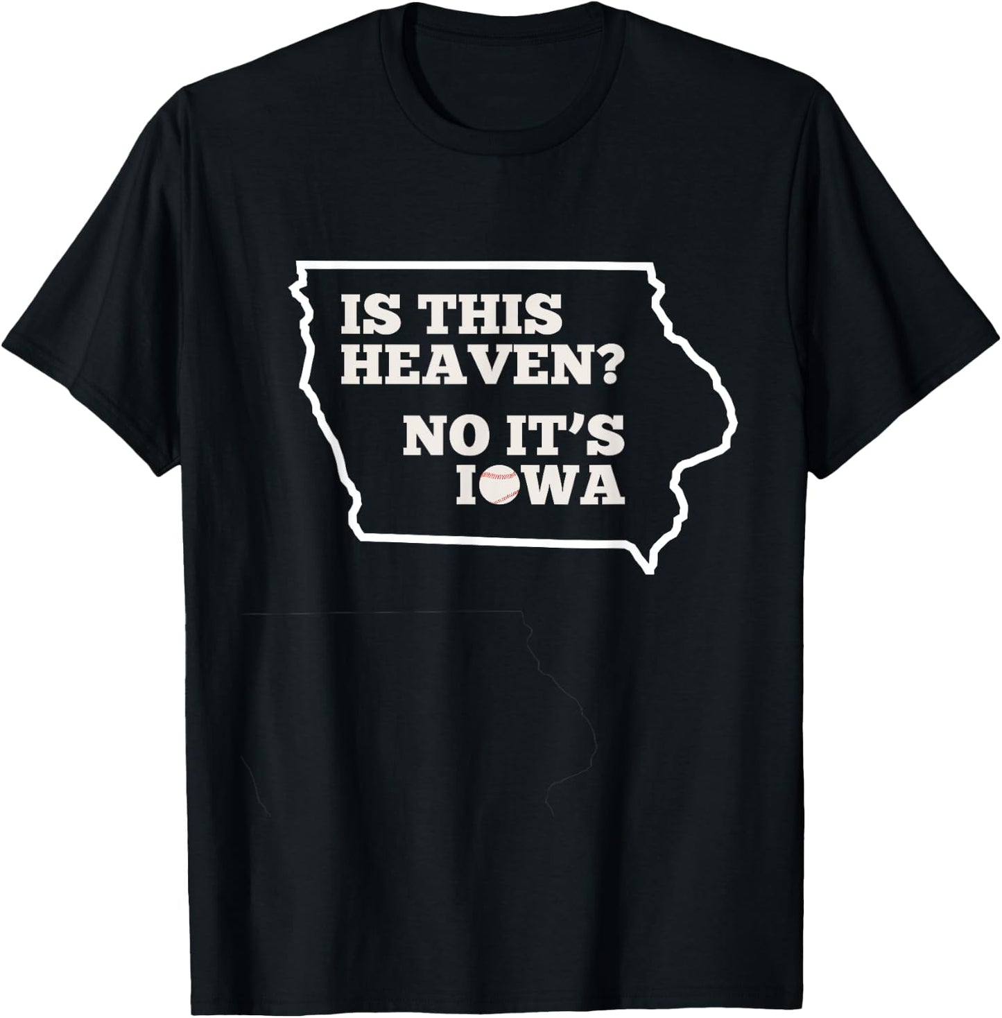 Is This Heaven No It's Iowa State Baseball Baseball Field T-Shirt - T-Shirt | Black