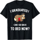 Funny Sleeping Sloth I Graduated Can I Go Back To Bed Now? T-Shirt - T-Shirt | Black