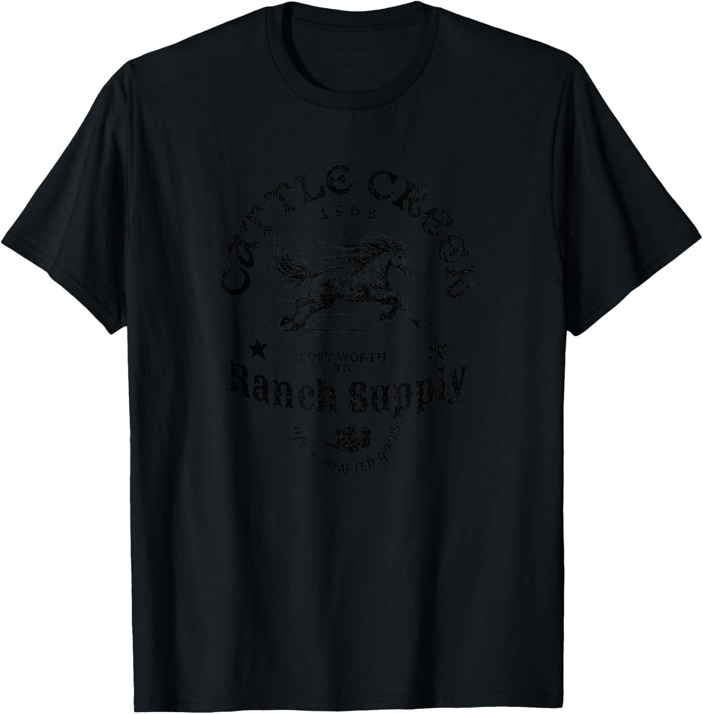 Cattle Creek Running Horse Black Logo T-Shirt - T-Shirt | Black